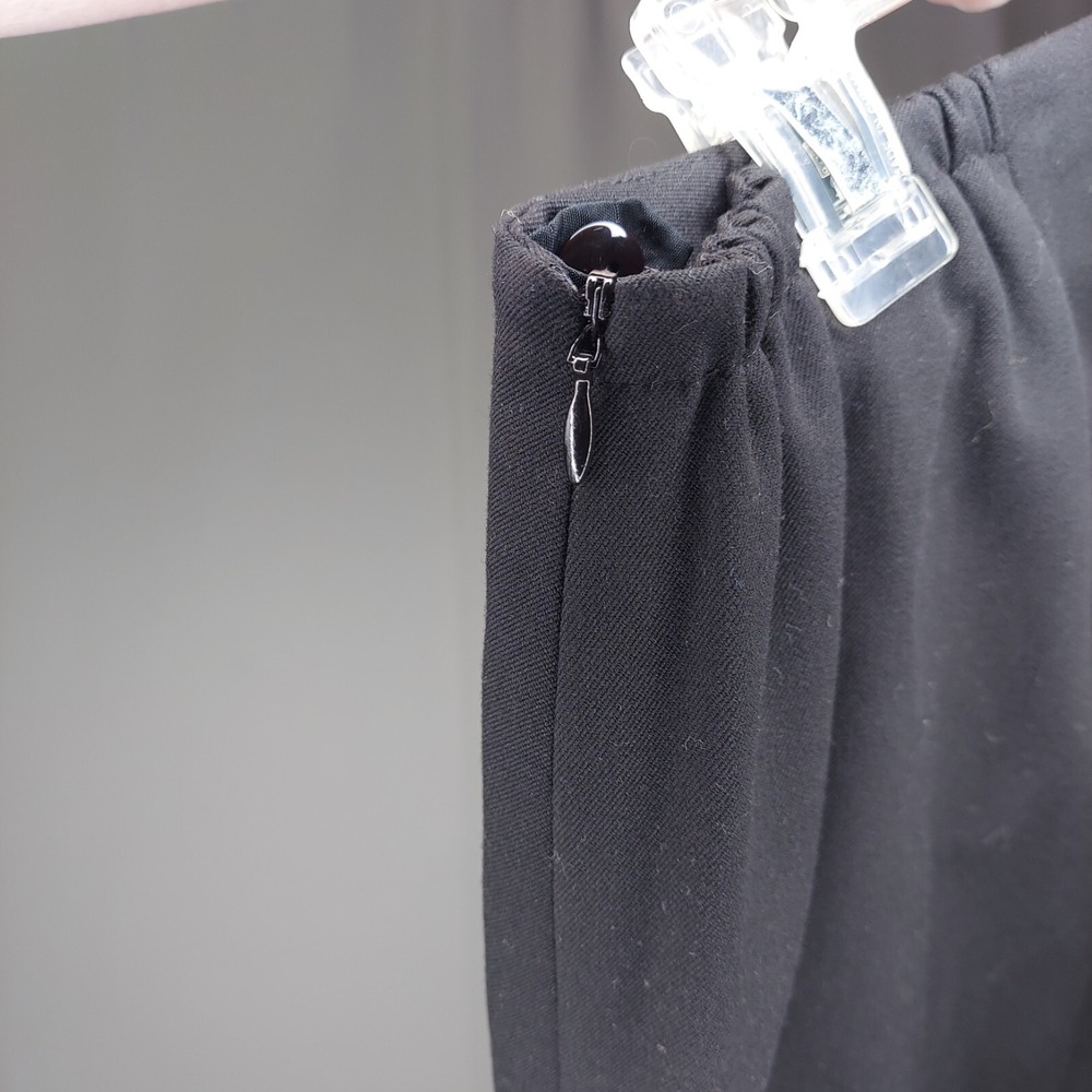 Talbots Classic Fit Pants Womens 16W Black Stretch Side Zip Twill NO-Pockets NEW - Picture 4 of 9